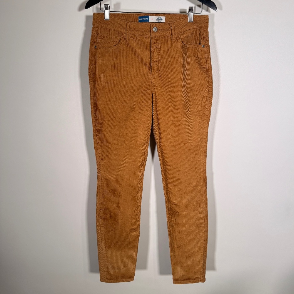 Old Navy - Rockstar Super Skinny Corduroy Pants Brown High Rise Size 8